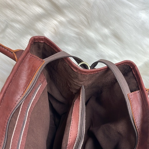 Artisan Woven Genuine Leather Tote Crossbody Bag - Picture 13 of 17